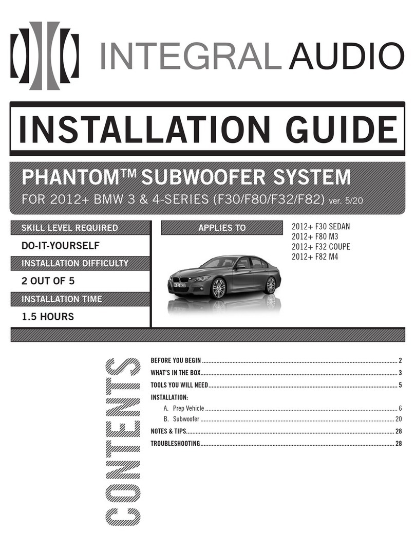 Integral Audio PHANTOM installation guide