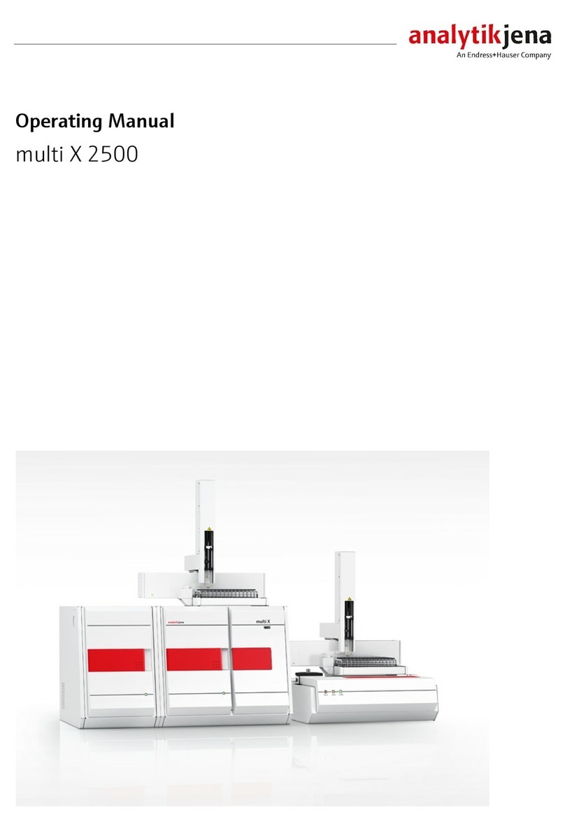 Endress+Hauser Analytik Jena Multi X 2500 User manual
