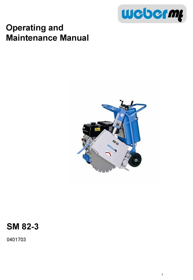 Weber mt SM 82-3 Operating and maintenance manual
