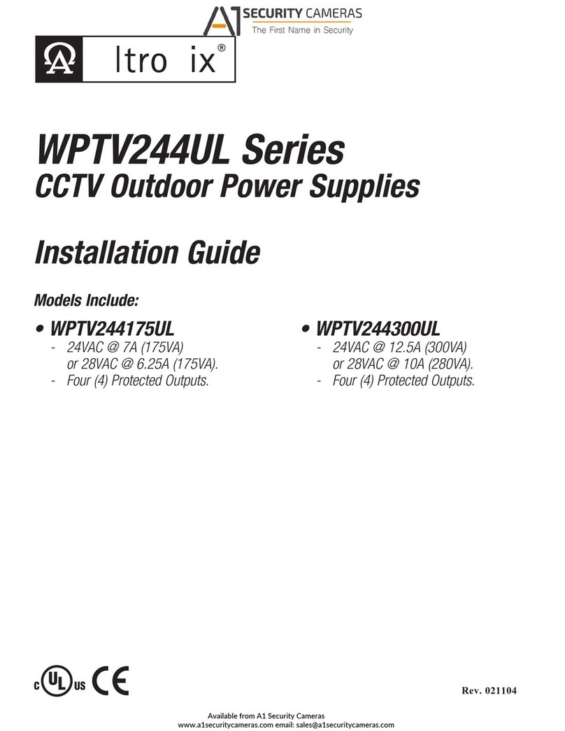 Altronix WPTV244UL Series installation guide