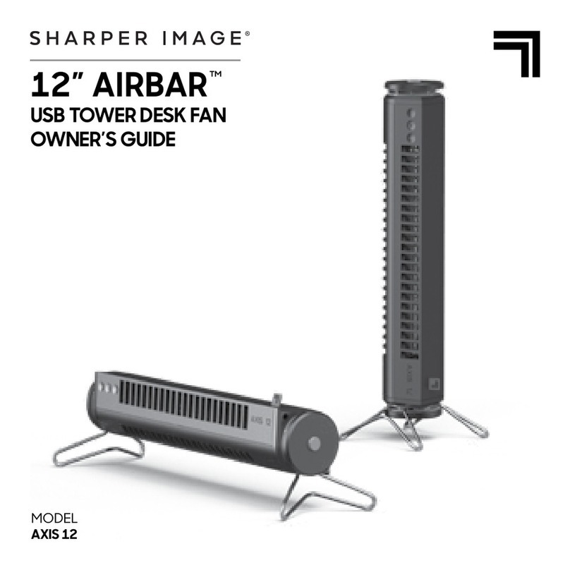 Sharper Image AIRBAR AXIS 12 User manual