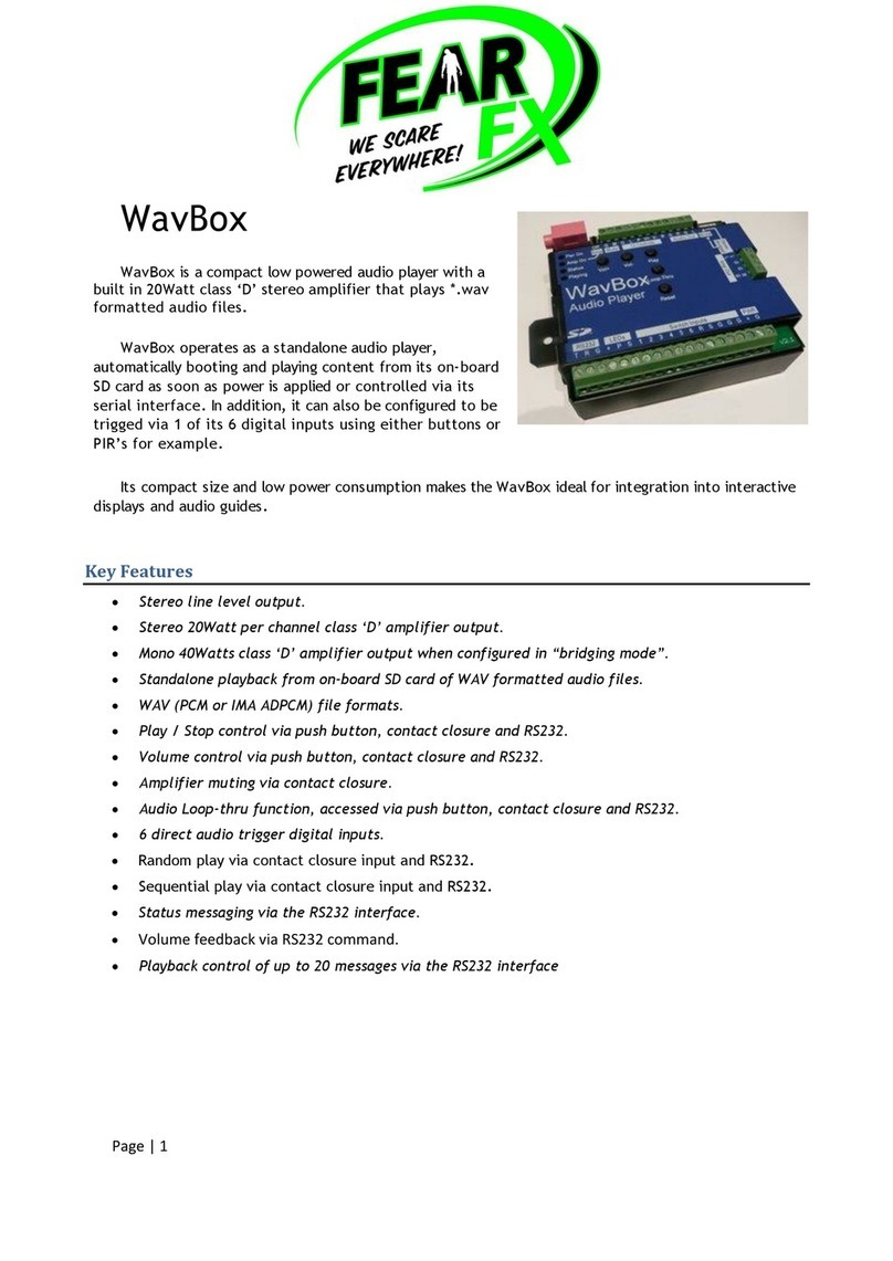 FEAR FX WavBox manual