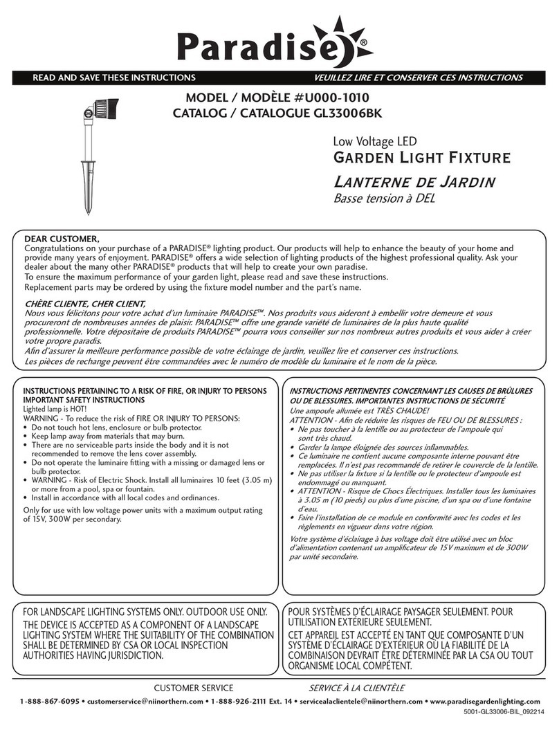 Paradise Datacom U000-1010 installation manual