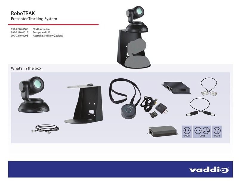 LEGRAND VADDIO RoboTRAK 999-7270-000B User manual