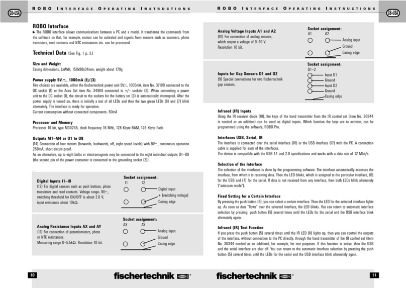 fischertechnik ROBO operating instructions