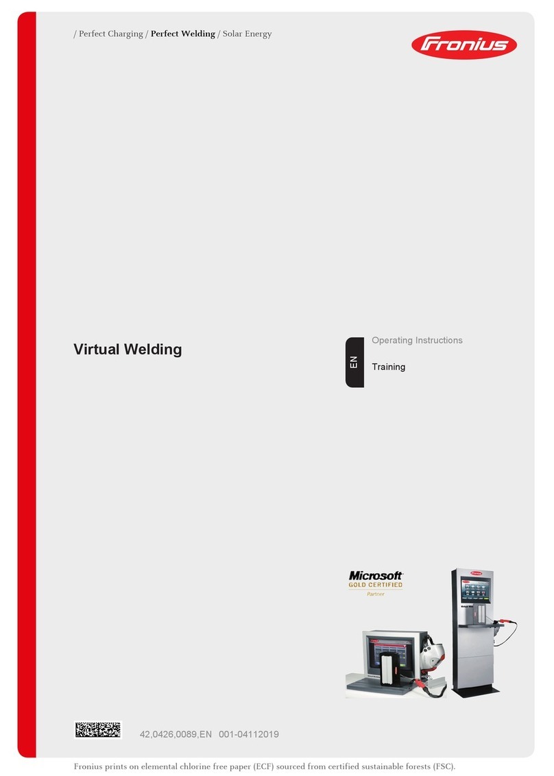 FRO­NIUS Virtual Welding operating instructions