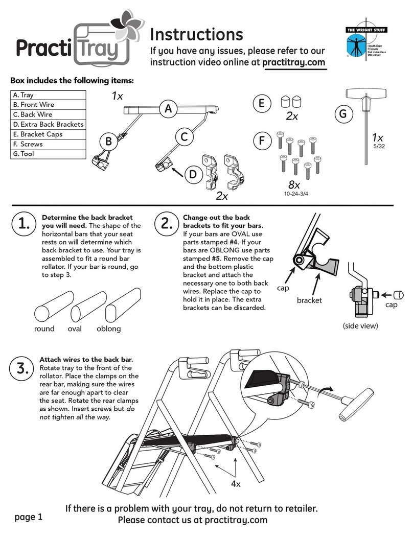 PractiTray MGH400 instructions