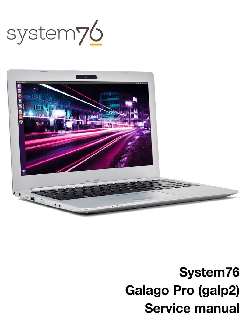 System76 Galago Pro User manual