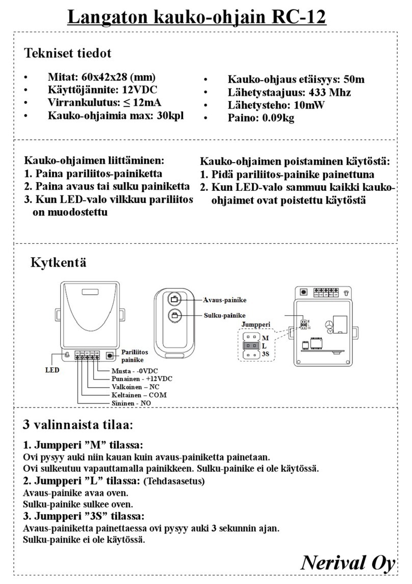 Nerival RC-12 quick start guide