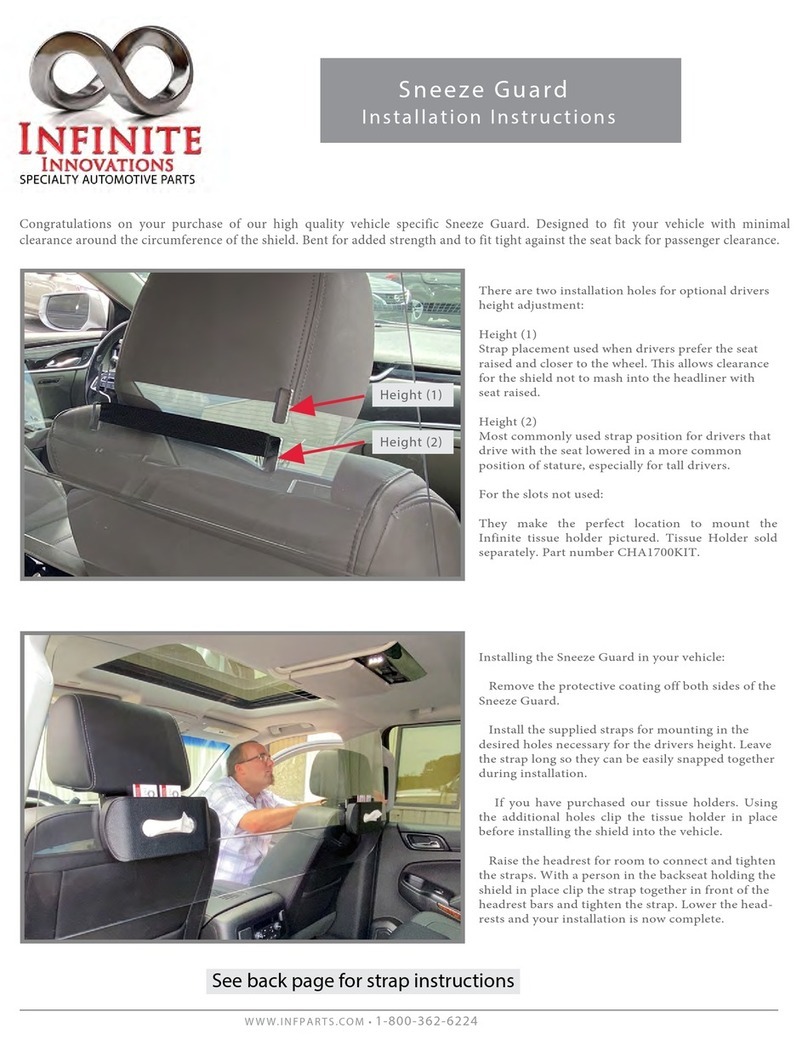 Infinite Innovations Sneeze Guard installation instructions