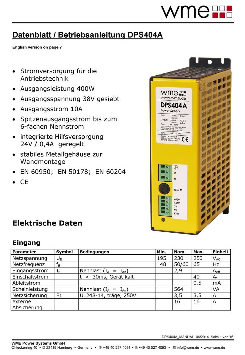 WME DPS404A User manual