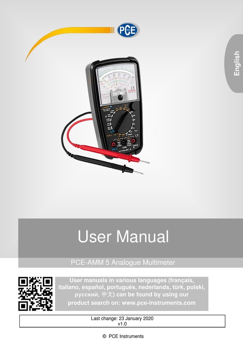 PCE Instruments PCE-AMM 5 user manual