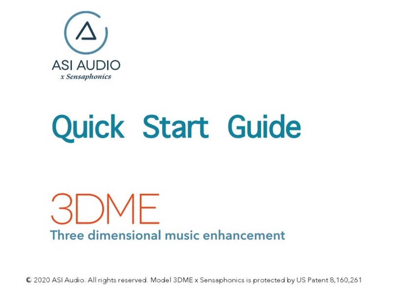ASI Audio 3DME quick start guide