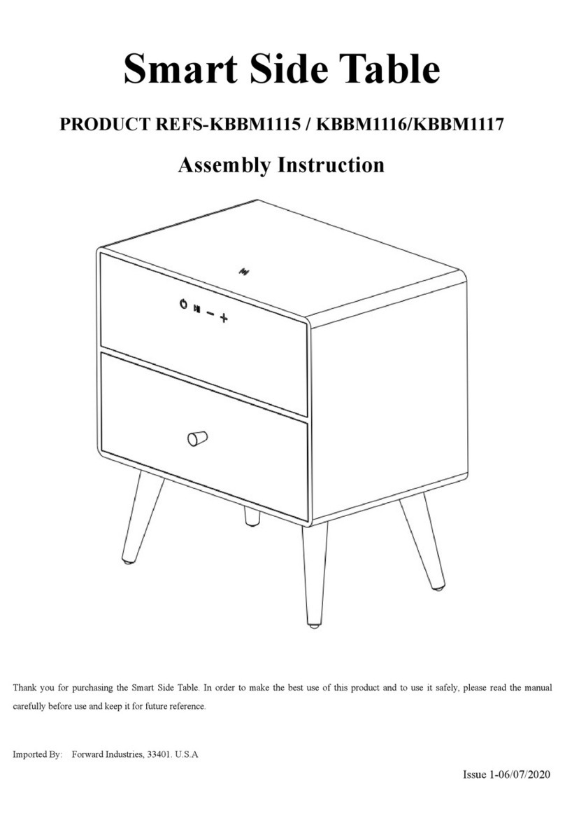 Forward Industries Smart Side Table REFS-KBBM1115 Assembly instruction
