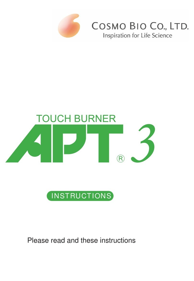 Cosmo Bio Touch Burner APT 3 instructions Cosmo Bio Touch Burner APT 3 instructions