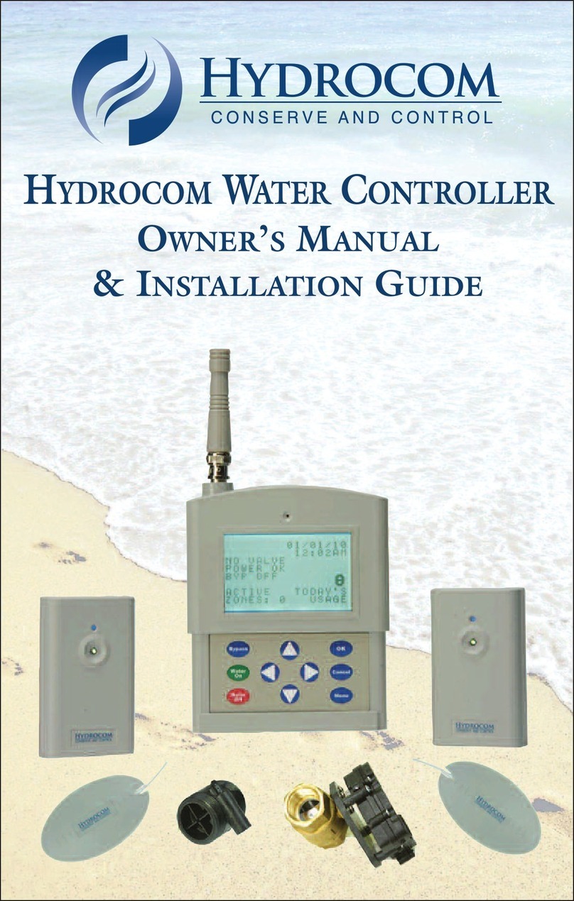 Hydrocom Water Controller Troubleshooting guide