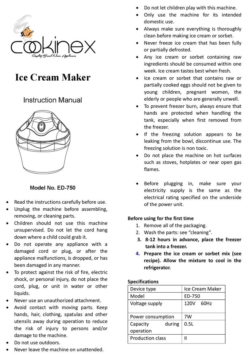 Cookinex ED-750 instruction manual