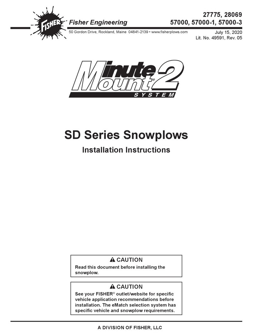 Fisher Engineering Minute Mount 2 SD Series User manual
