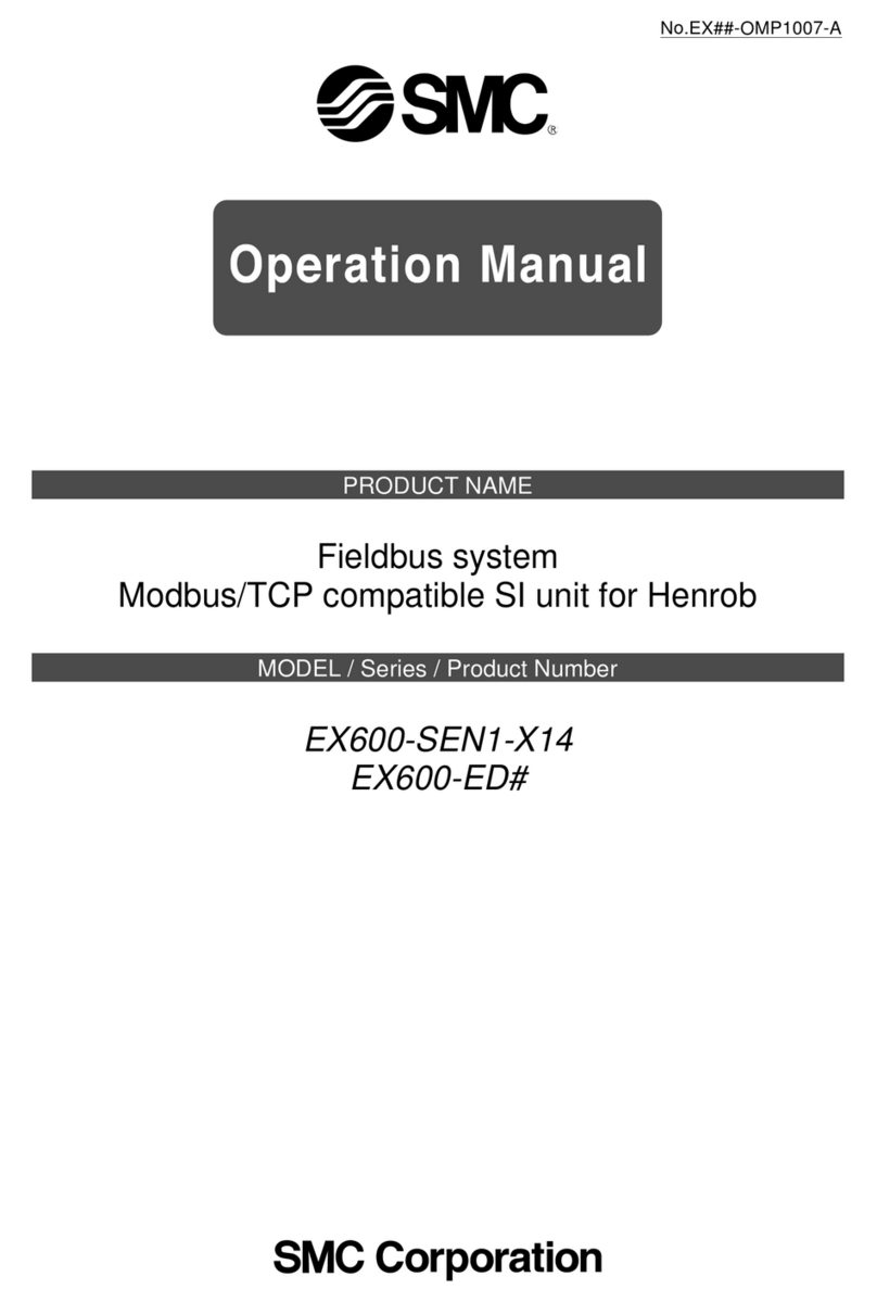 SMC Networks EX600-ED Series Operation manual SMC Networks EX600-ED Series Operation manual