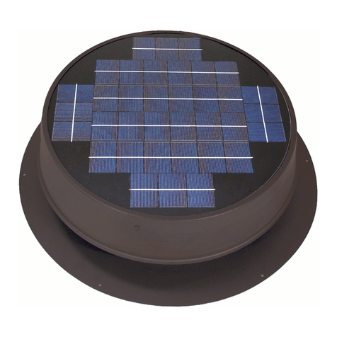 Natural Light Ultra Low-Profile Solar Attic Fan quick start guide Natural Light Ultra Low-Profile Solar Attic Fan quick start guide
