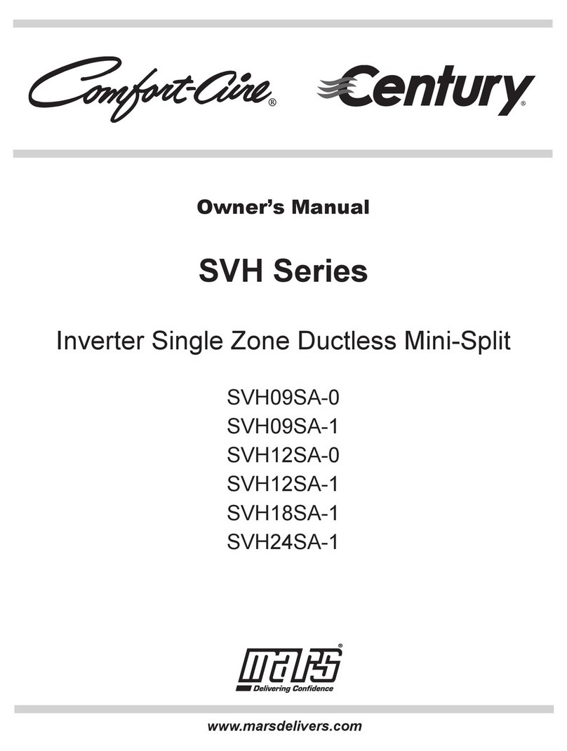 Mars Comfort-Aire Century SVH Series User manual