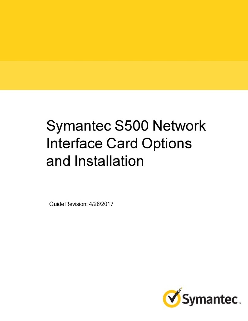 Symantec S500 Options and Installation Symantec S500 Options and Installation