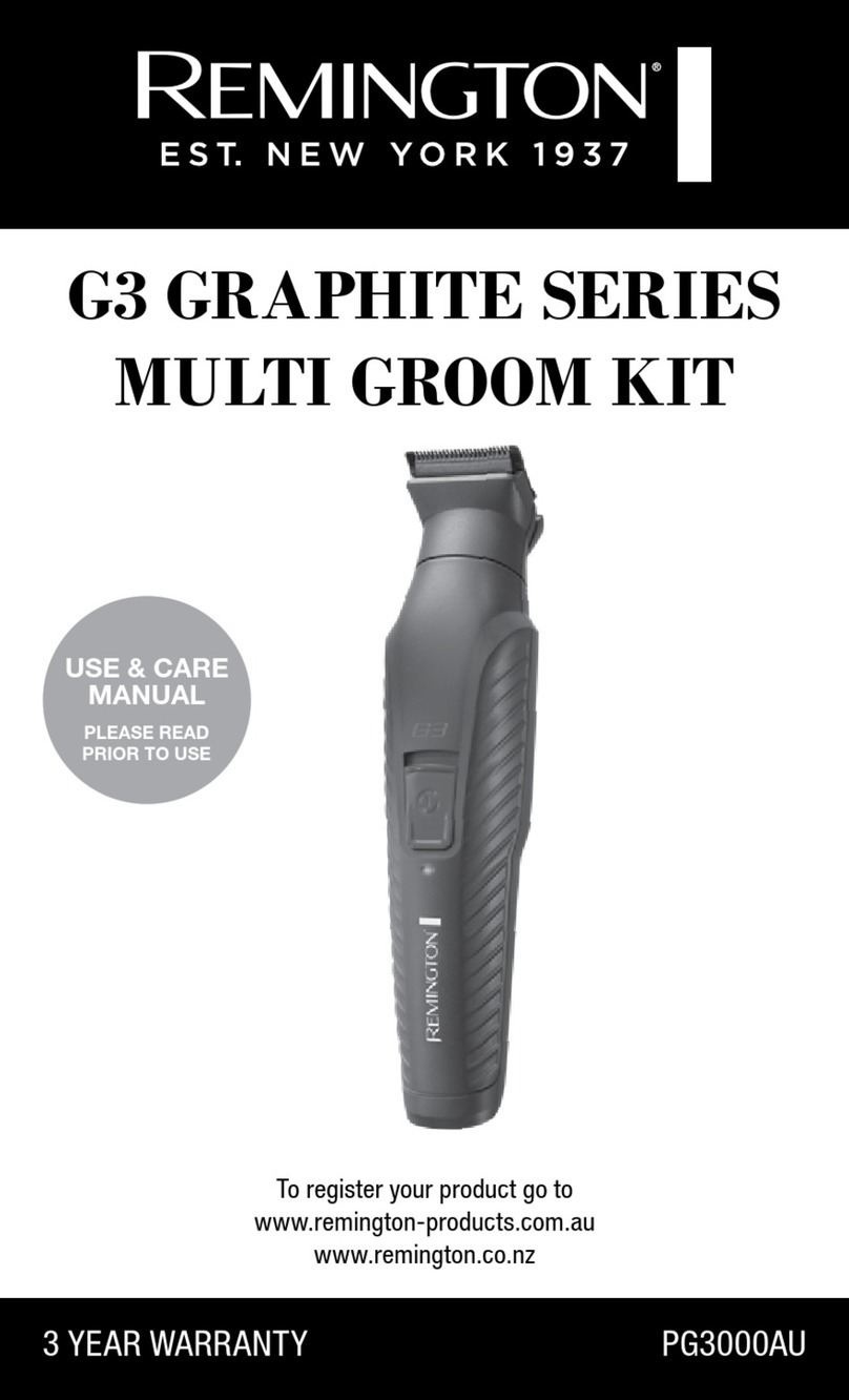 Remington G3 Graphite Series User manual
