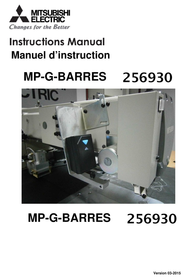 Mitsubishi MP-G-BARRES instruction manual