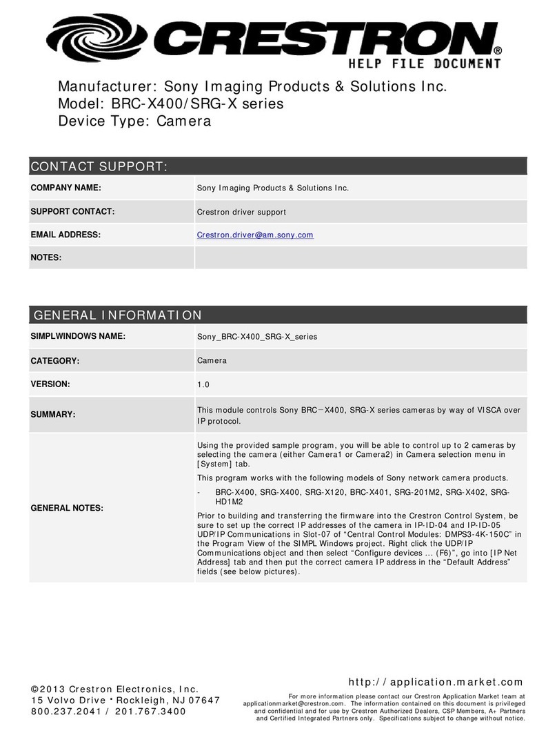 Sony BRC-X400 User manual