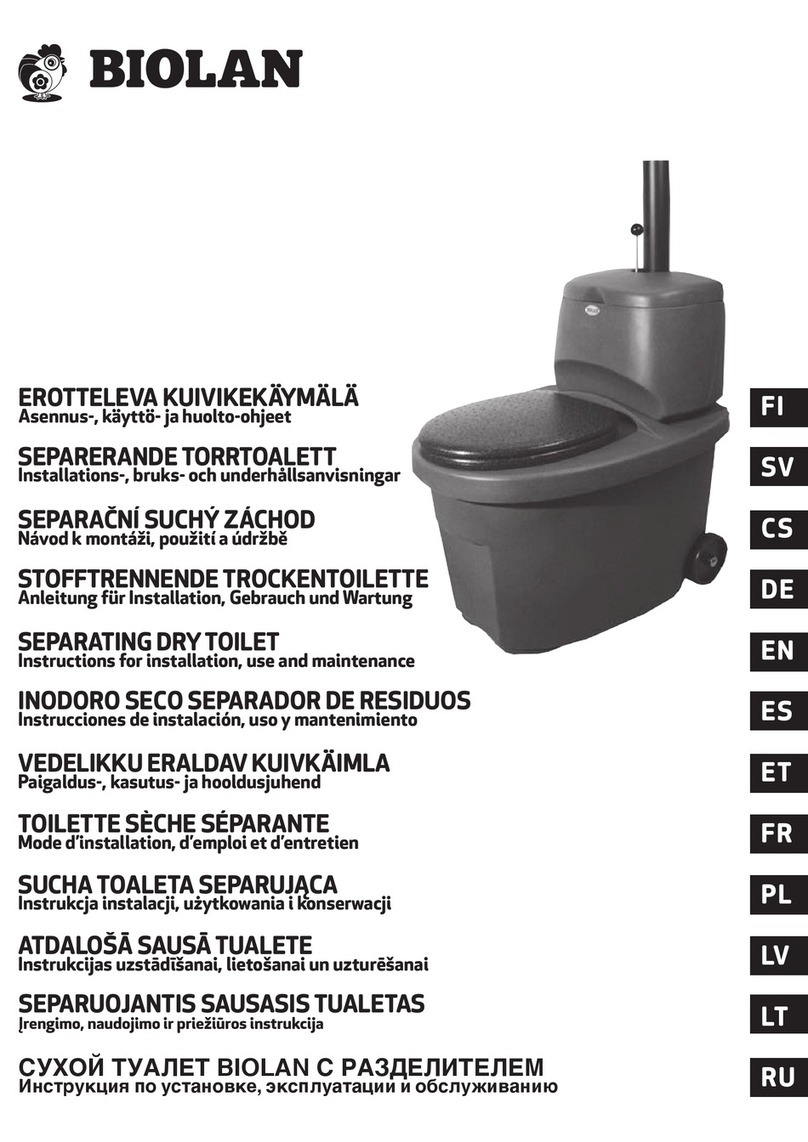 BIOLAN 70570360 Instructions for installation, use and maintenance
