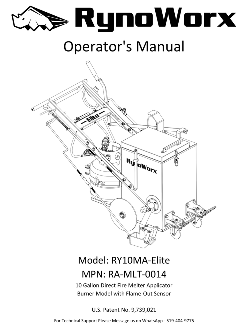 RYNO WORX RY10MA-Elite Operator's manual