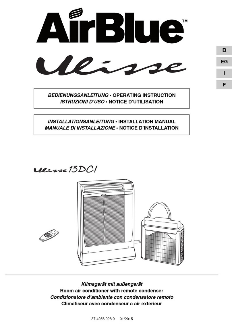 Swegon AirBlue Ulisse 13 DCI Operating instructions Swegon AirBlue Ulisse 13 DCI Operating instructions