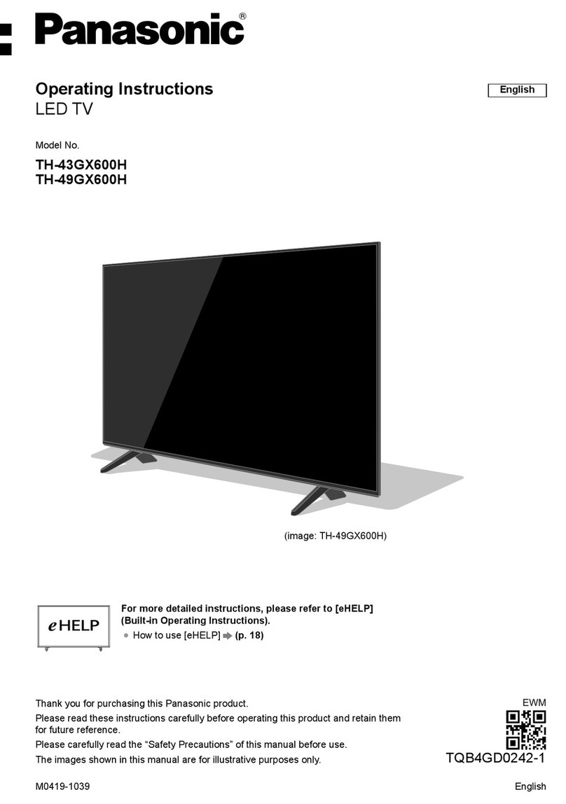 Panasonic TH-43GX600H User manual