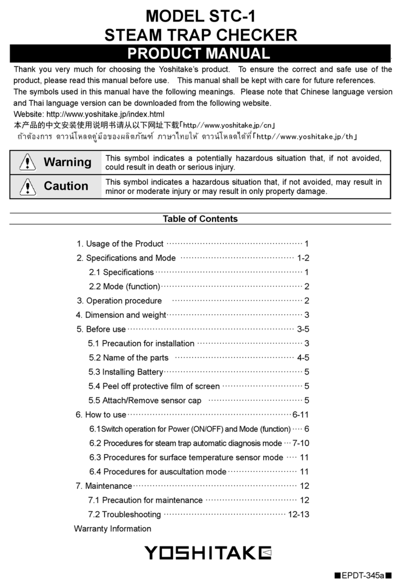 Yoshitake STC-1 product manual
