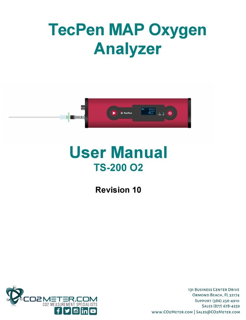 Co2meter TecPen MAP TS-200 O2 user manual