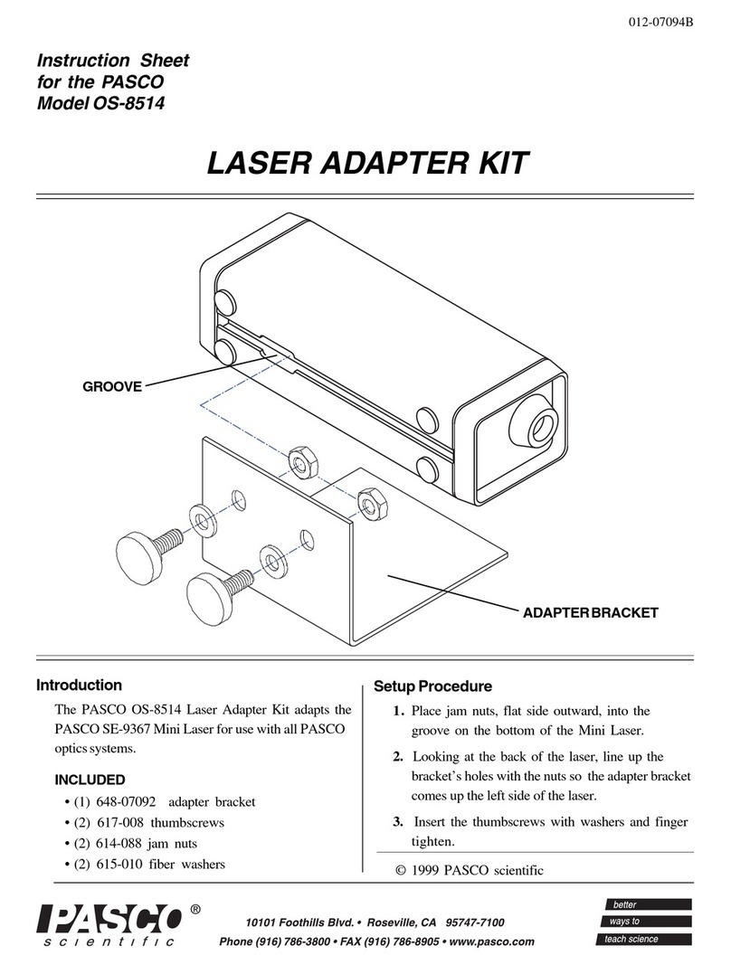 PASCO OS-8514 instruction sheet