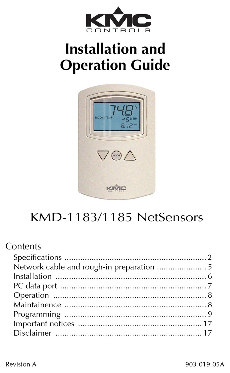 KMC Controls KMD-1183 Operating instructions KMC Controls KMD-1183 Operating instructions