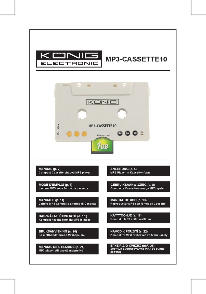 König Electronic MP3-CASSETTE10 manual