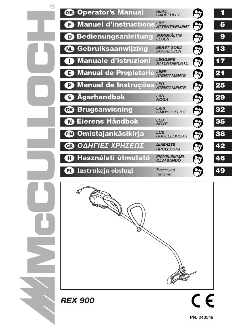 McCulloch REX 900 User manual