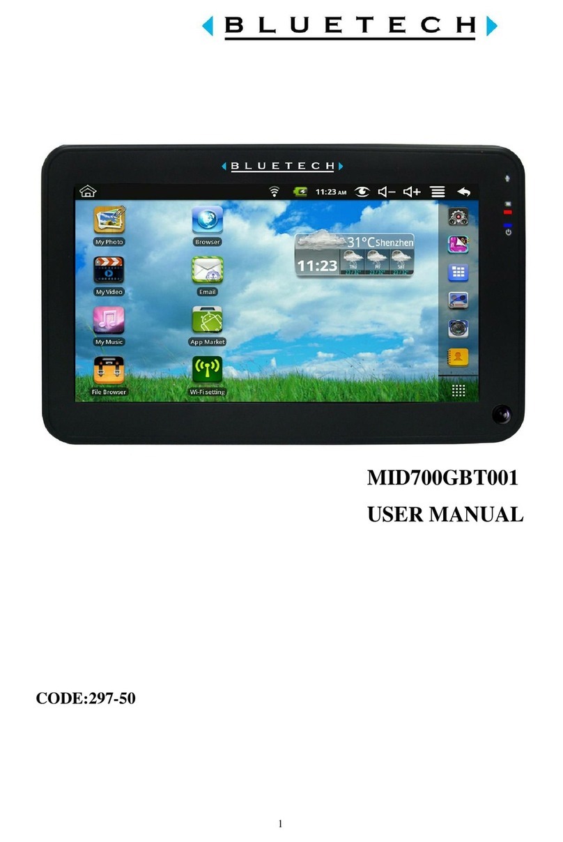 Bluetech MID700GBT001 user manual