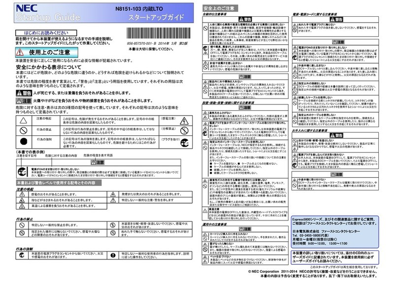 NEC N8151-103 User guide