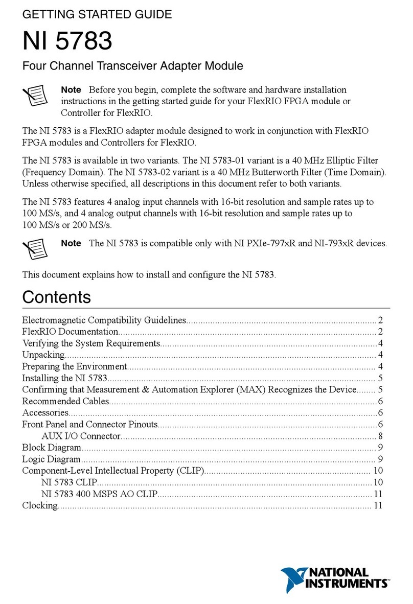 National Instruments 5783 Getting started guide