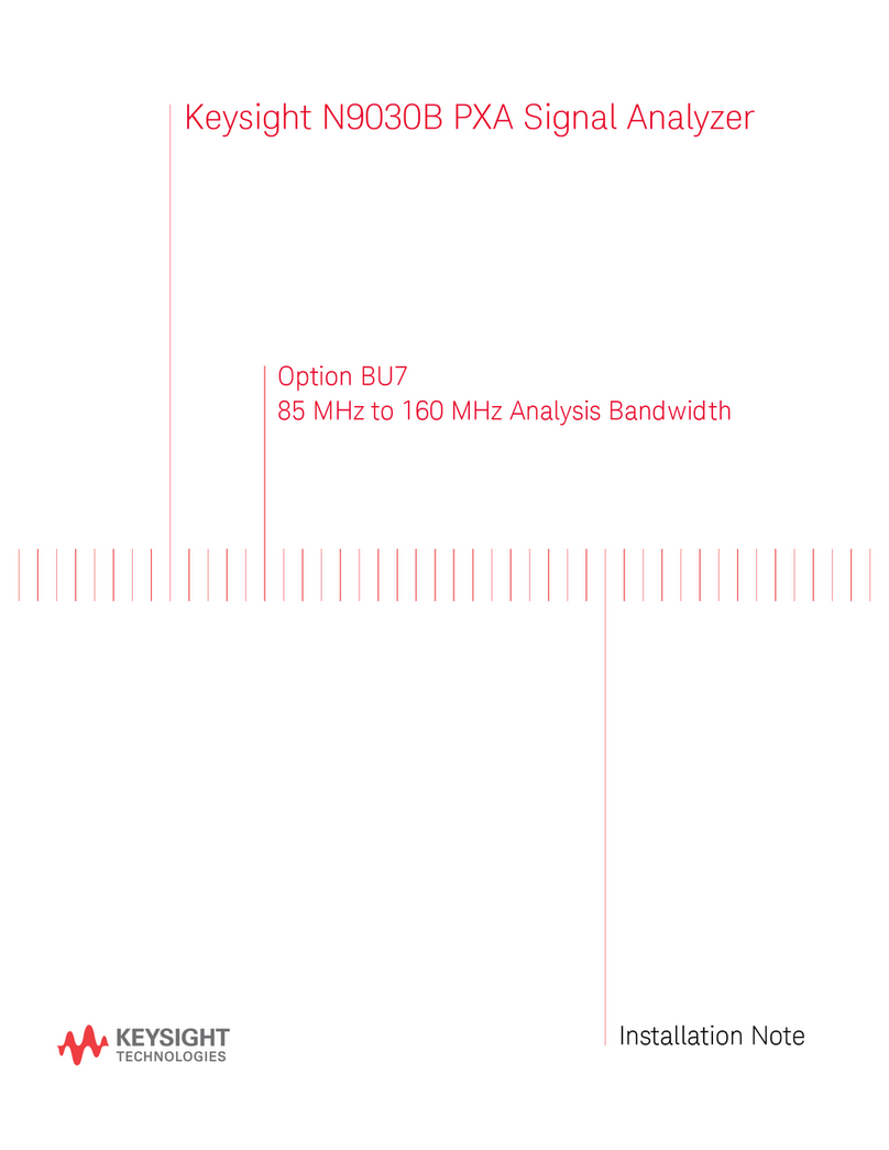 Keysight N9030B Installation and operation manual