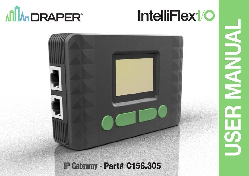 Draper IntelliFlex I/O C156.305 user manual