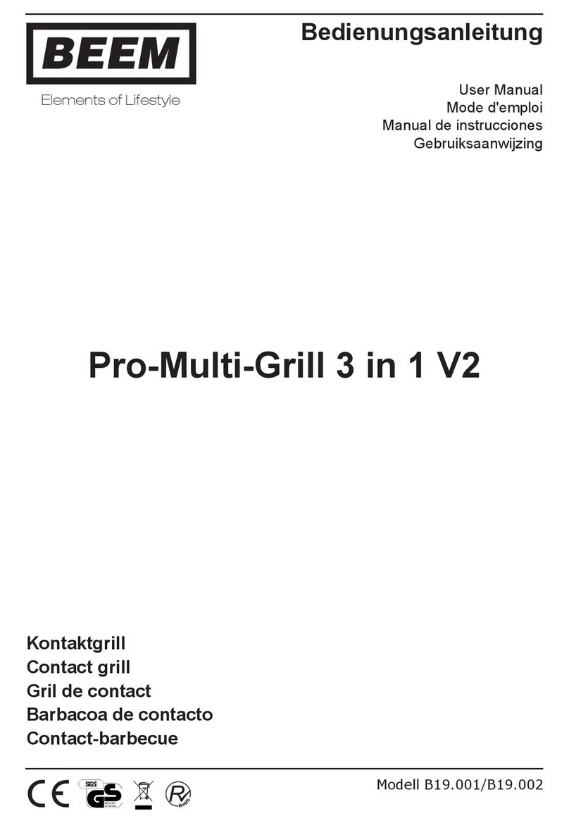 Beem Pro-Multi-Grill 3 in 1 V2 user manual
