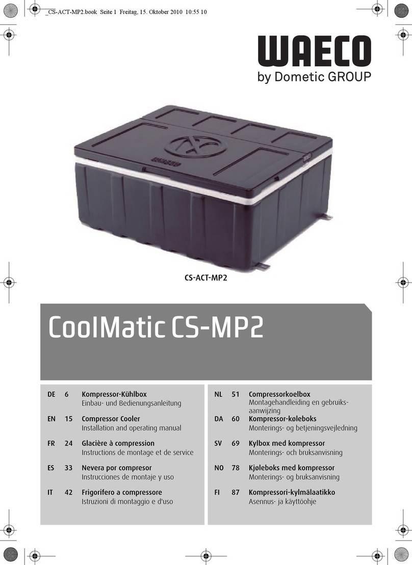 Dometic GROUP Waeco CoolMatic CS-MP2 Installation and operating manual