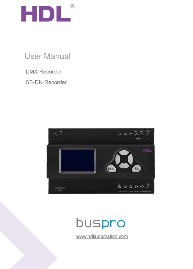 HDL buspro SB-DN-Recorder user manual