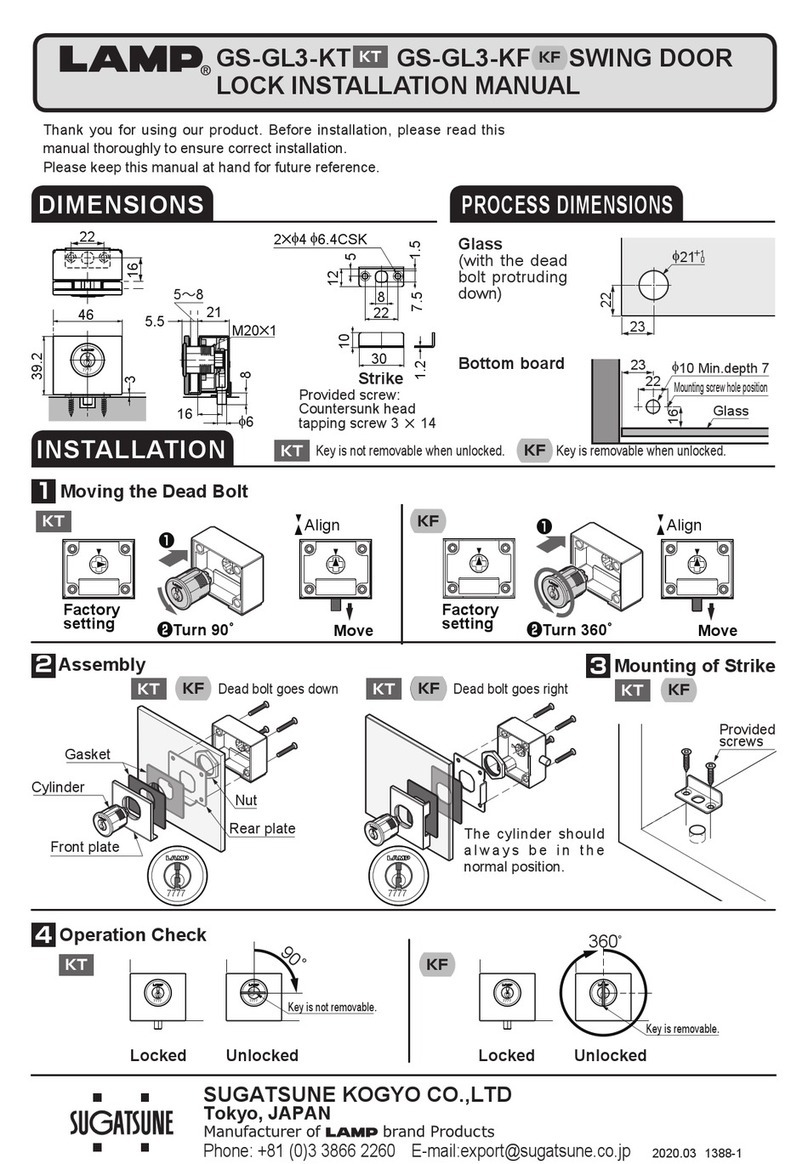 SUGATSUNE Lamp GS-GL3-KT installation manual SUGATSUNE Lamp GS-GL3-KT installation manual