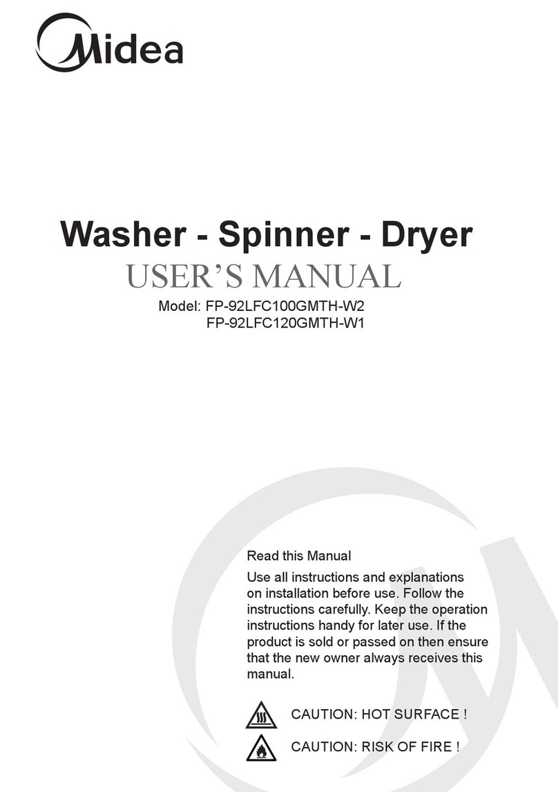 Midea FP-92LFC100GMTH-W2 user manual