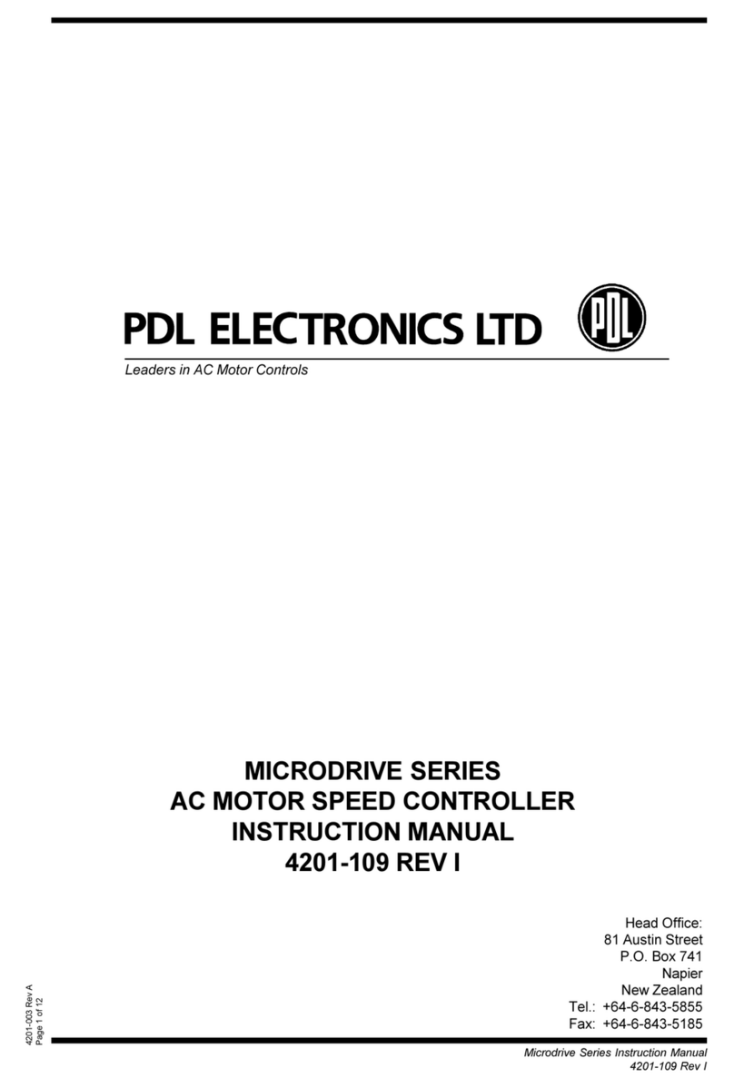 PDL MICRODRIVE Series instruction manual